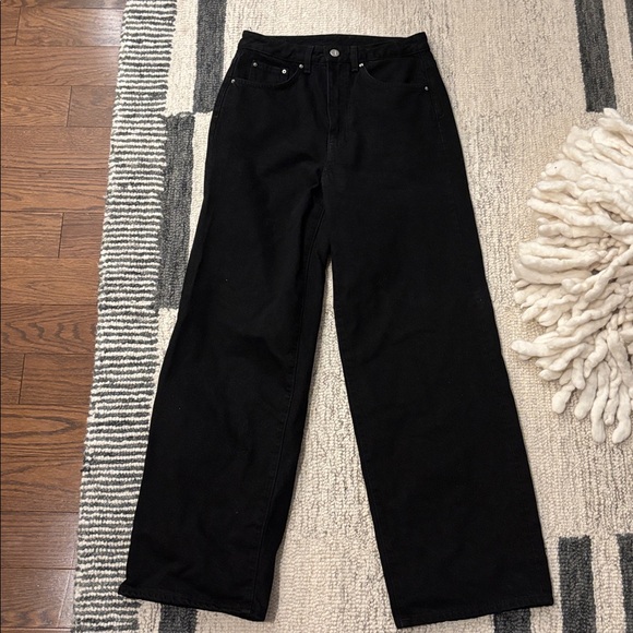 Toteme Denim - Toteme Black Wide-Leg Jeans